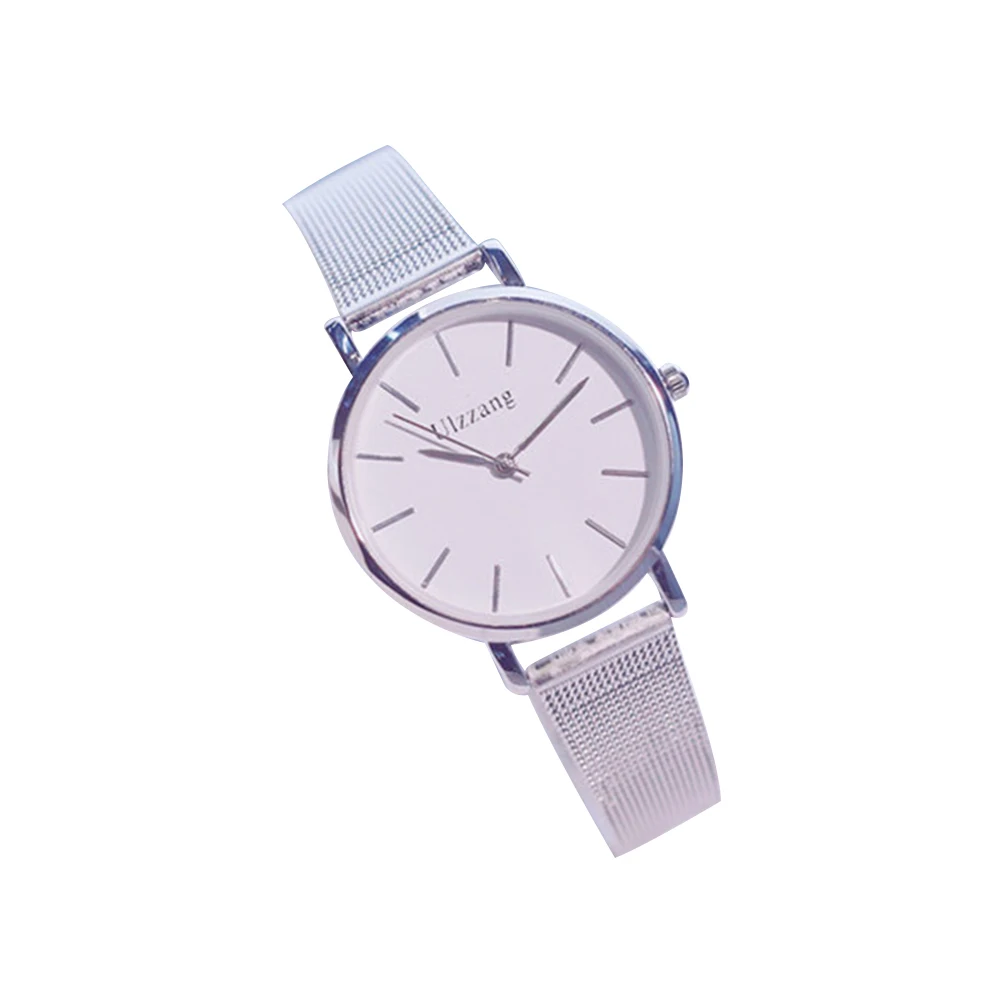 

1PC Elegant Wrist Watch Fashion Women Watch Waterproof Watch Birthday Gifts for Time Display Silver and White