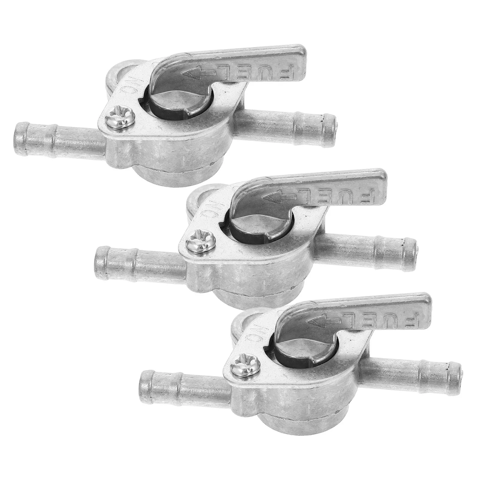 

3Pcs Fuel Petcock Valve Durable Metal Go Kart Atv Dirt Bike Motorcycle Universal Replacement One Inlet One Outlet