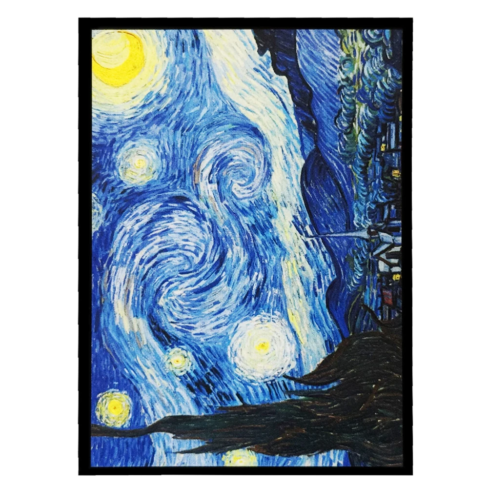 60pcs Van Gogh's Starry Night Card Sleeves Card Protector-Fit for TCG Game Cards 66x91mm, Ideal Match for Game Cards Collector