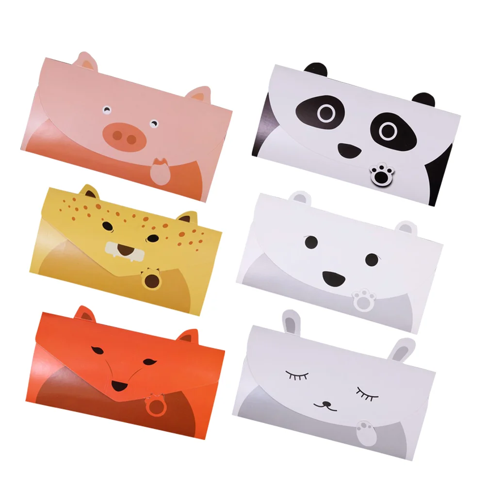 16PCS Lovely Animal Cartoon Envelopes Stationery Paper Envelopes for Greeting Invitation Thank You (Assorted Style)