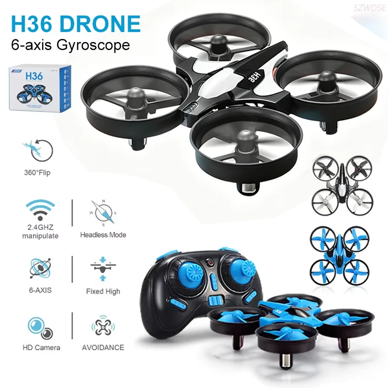 2026 NEW JJRC H36 Mini Drone RTF 2.4G 6-Axis Gyro-Headless Mode 4CH Indoor Outdoor Lightweight & Durable Quadcopter Toy For Kid