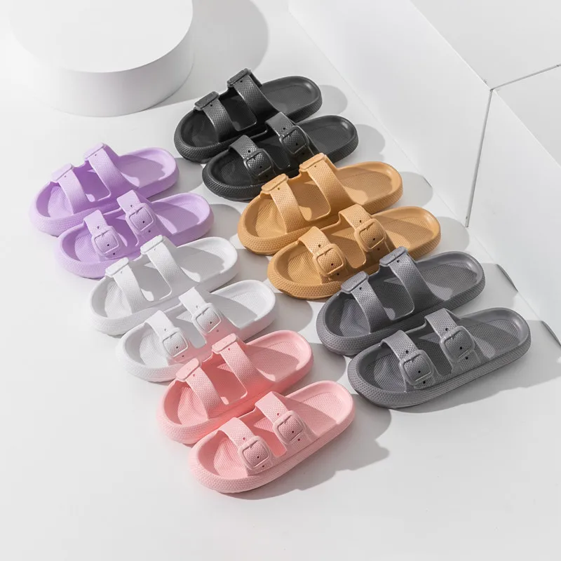 Household Slippers Bathroom Quick-Drying Slides Thickened Non-Slip Sandals Thick Sole House Shoes Summer Beach Slippers