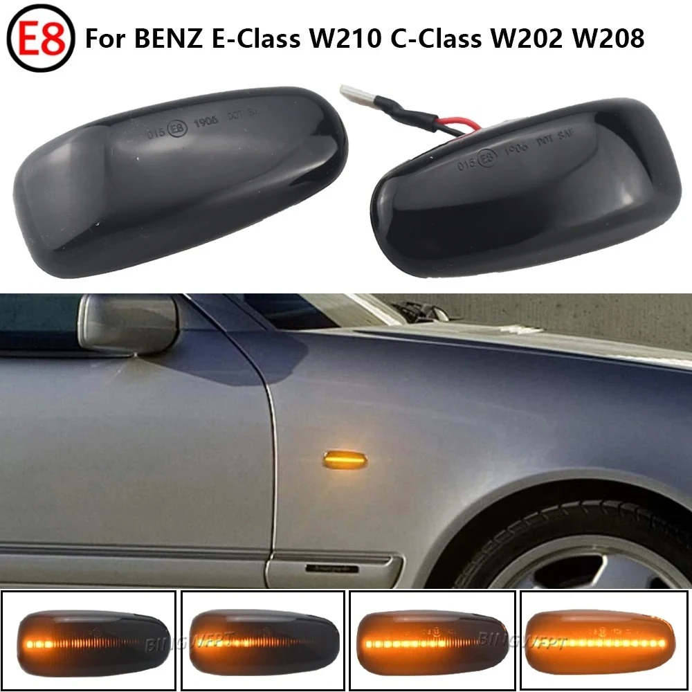 High quality LED Side Marker Turn Signal Lights For Mercedes-Benz W210 W202 CLK W208 SLK R170 W638 Turn Signal Light view 2
