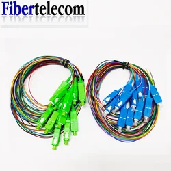 SC UPC/APC 12 Bundles Fiber Jumper Connector Sc Square Head Pigtail Fiber Jumper, PC Monitor Lead Cable Cord, High Speed Data