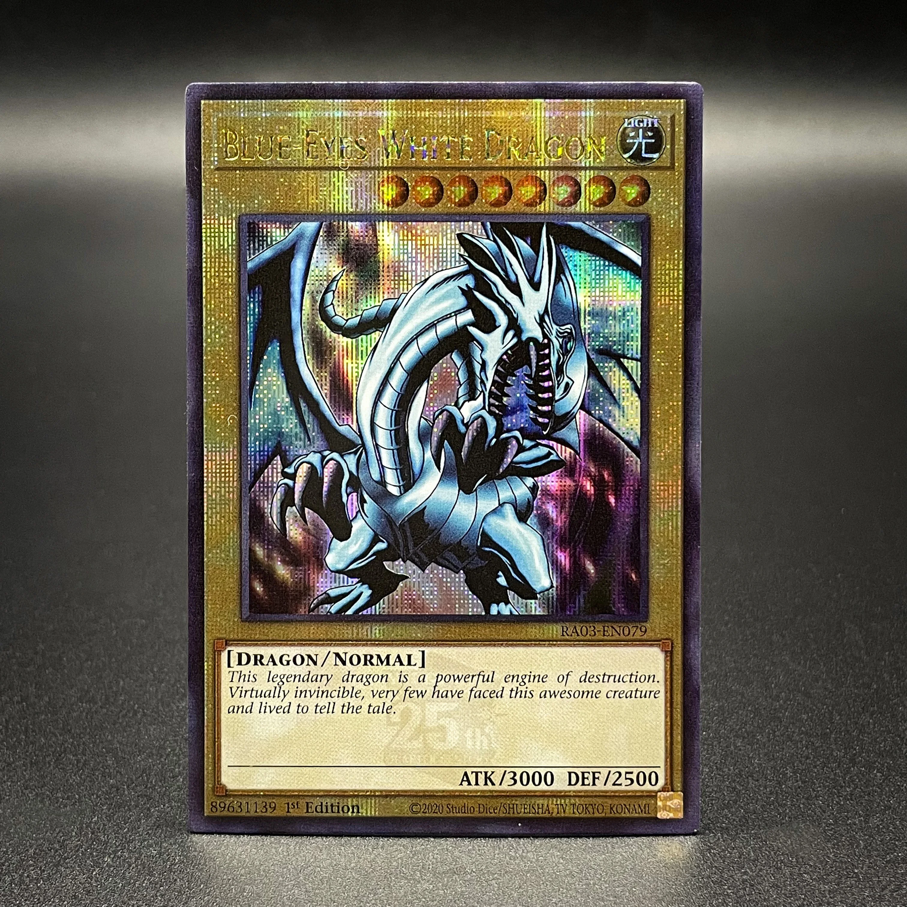 مجموعة YuGiOh بطاقات FOIL ذات عيون زرقاء وبيضاء Dragon Mirror Force Sky Striker Mobilize - بطاقات Engage TCG Came