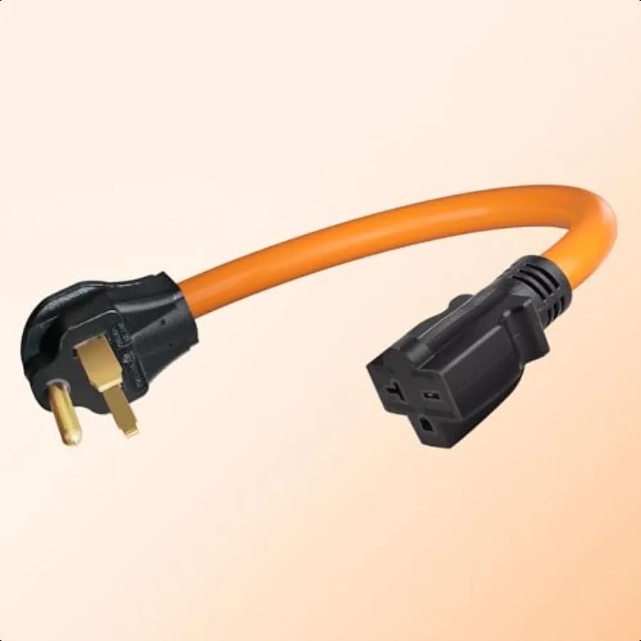 

1.5 FT NEMA 650P to 620R Welder Adapter CordElectric Vehicle Charging Adapter 20 Amp 250V SJTW 12AWG3C Cable and The Cable UL C