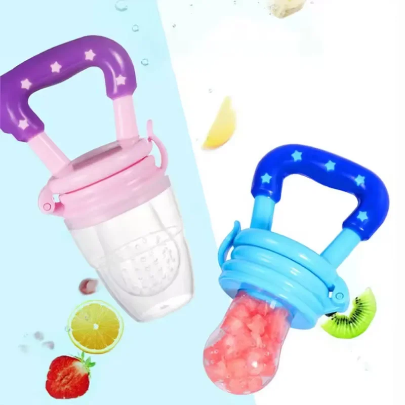 

1Pc Baby Nipple Fresh Food Fruit Milk Feeding Bottles Learn Feeding Drinking Water Straw Handle Teething Pacifier
