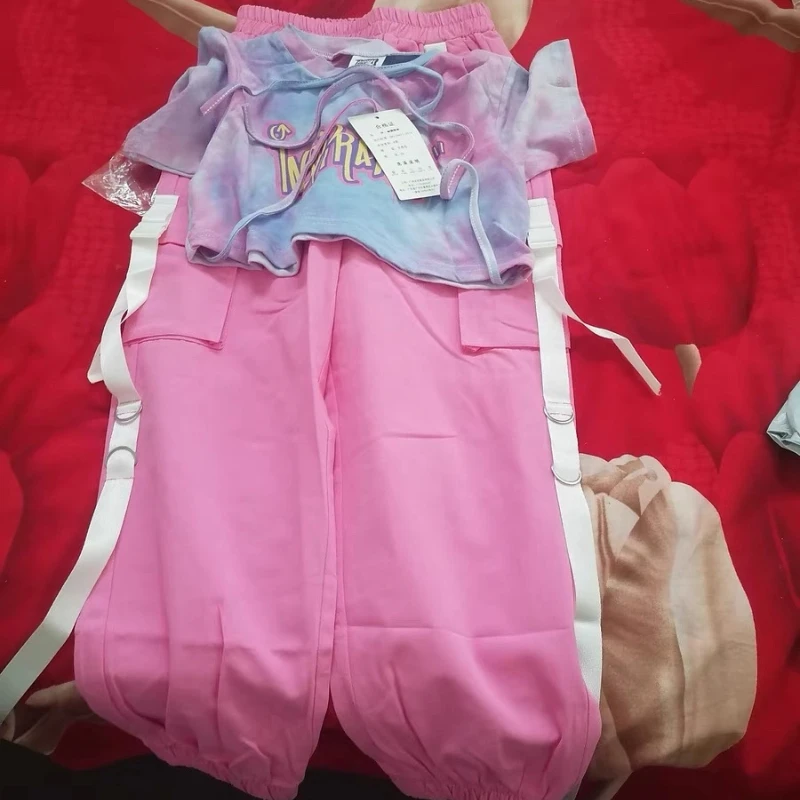 Children's Jazz Dance Performance Costumes, Girls' Hip-hop Cool Trend Dance Costumes, Summer Trendy Street Dance Performance