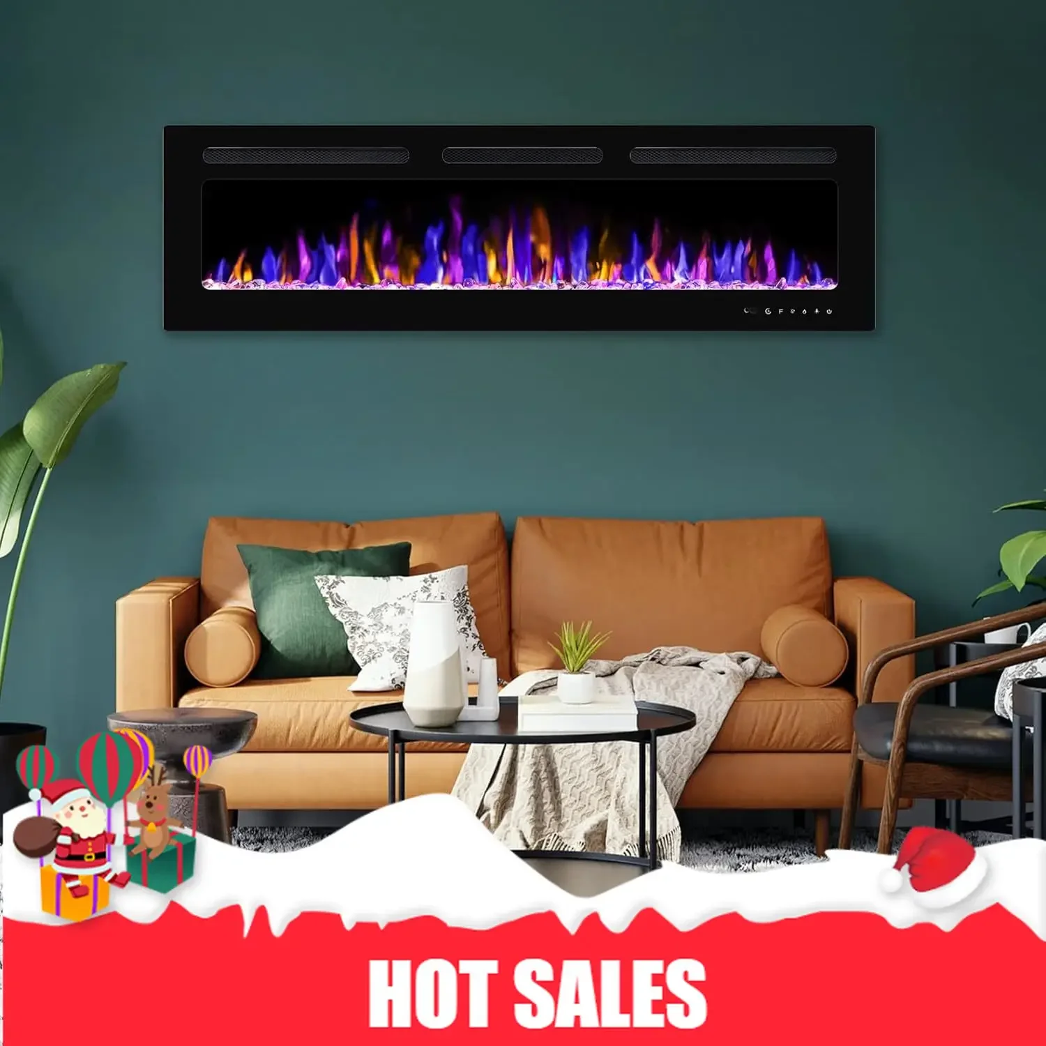 

Бестселлер: Электрический камин 60 дюймов, настенный и встраиваемый, с пультом ДУ, 750/1500 Вт, ультратонкий, высшего качества