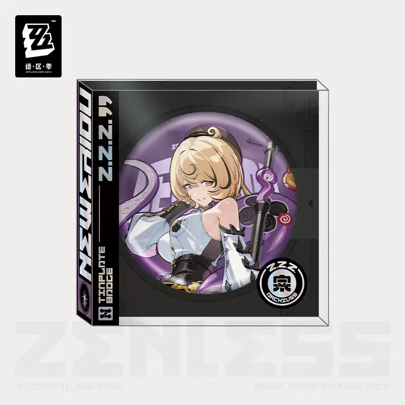 [Genuine] miHoYo Game Zenless Zone Zero Spook Shack Tinplate Badge Yidhari Yuzuha Lucia Manato Anime Brooch Cosplay Xmas Gifts