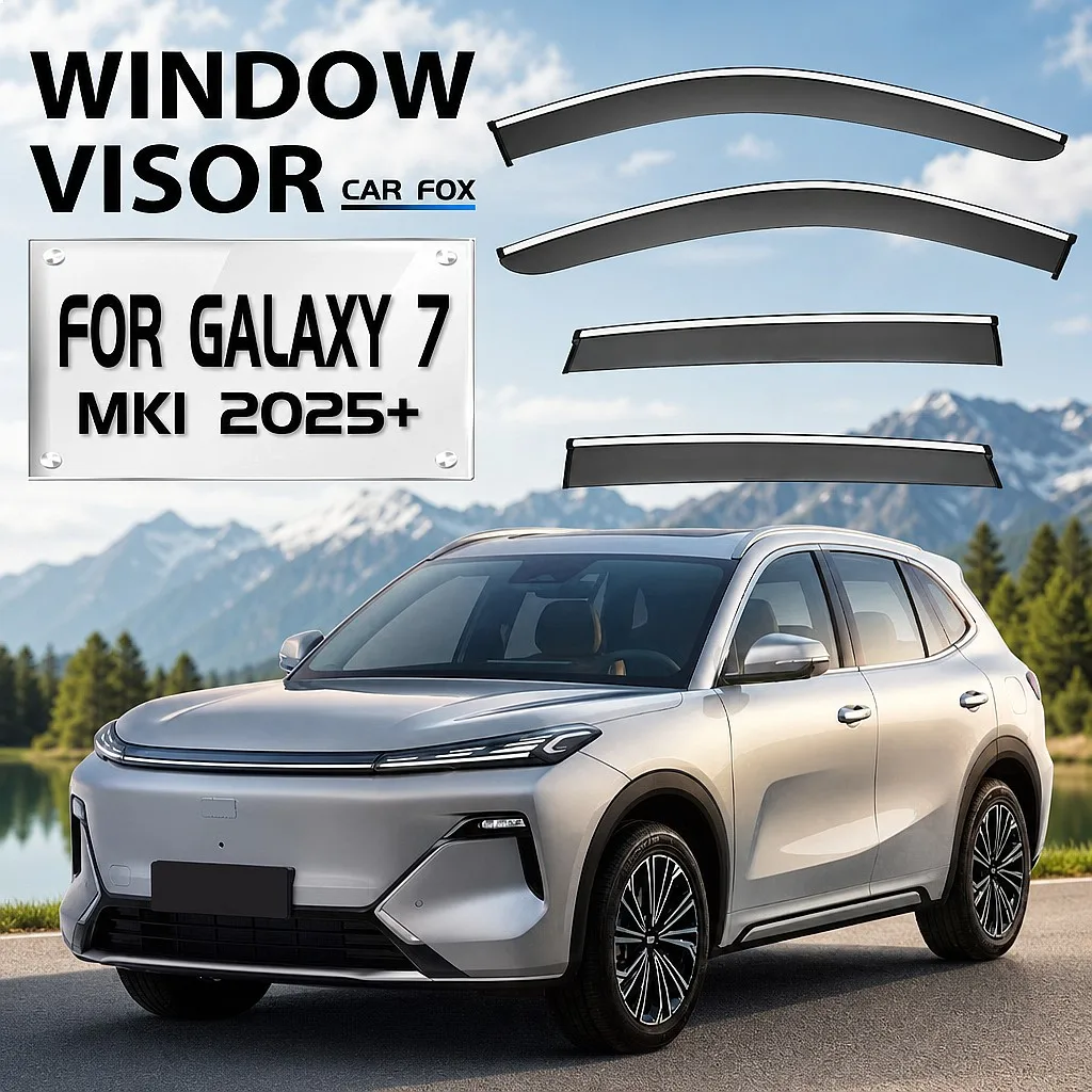 

For GEELY Galaxy 7 2025+ Car Window Visor Rain Sun Shade Awning Windshield Side Shield Auto Accessories