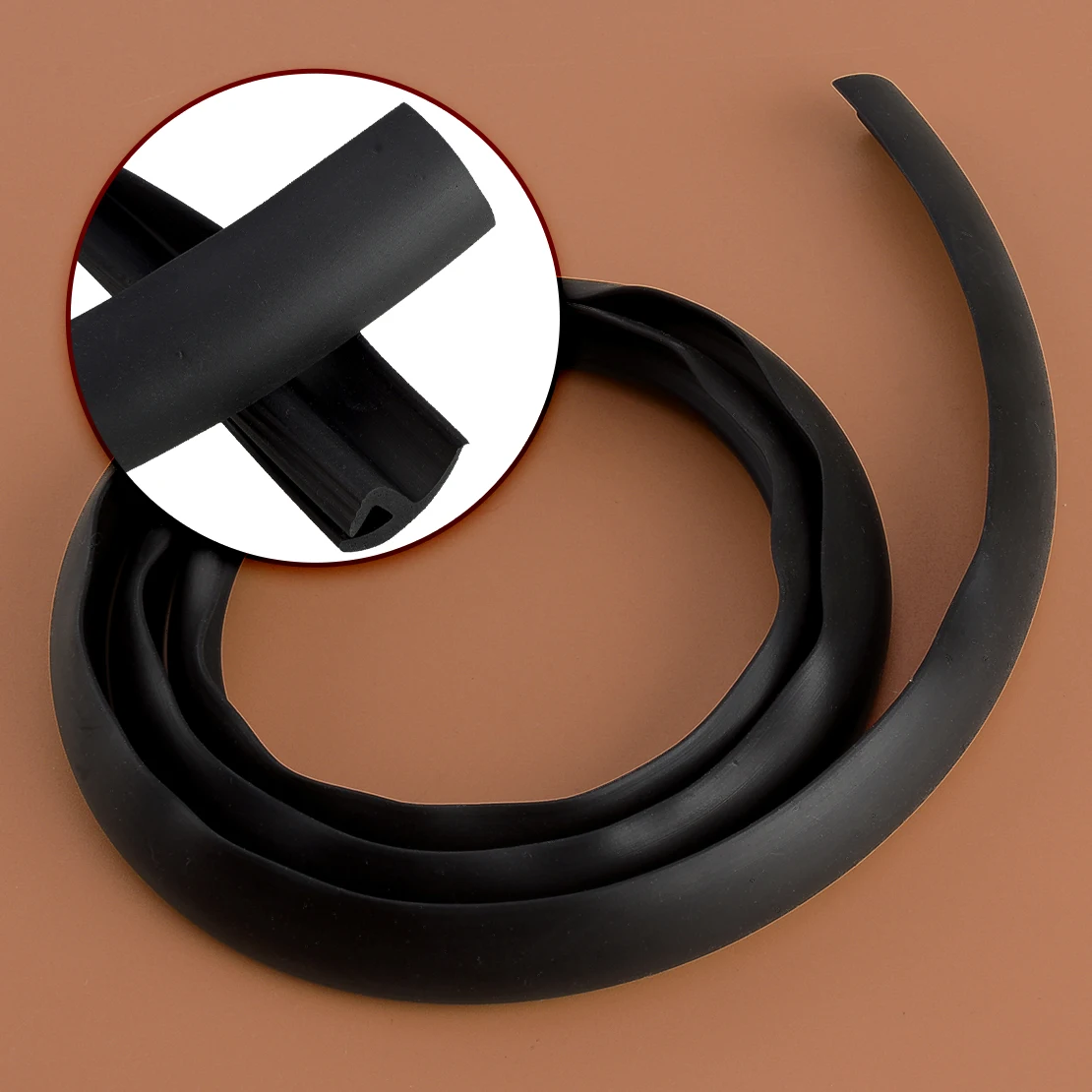 

51317061967 Front Upper Windshield Window Trim Weatherstrip Moulding Seal Fit for BMW 325i 328i 330i 335d 335i M3 Black Rubber
