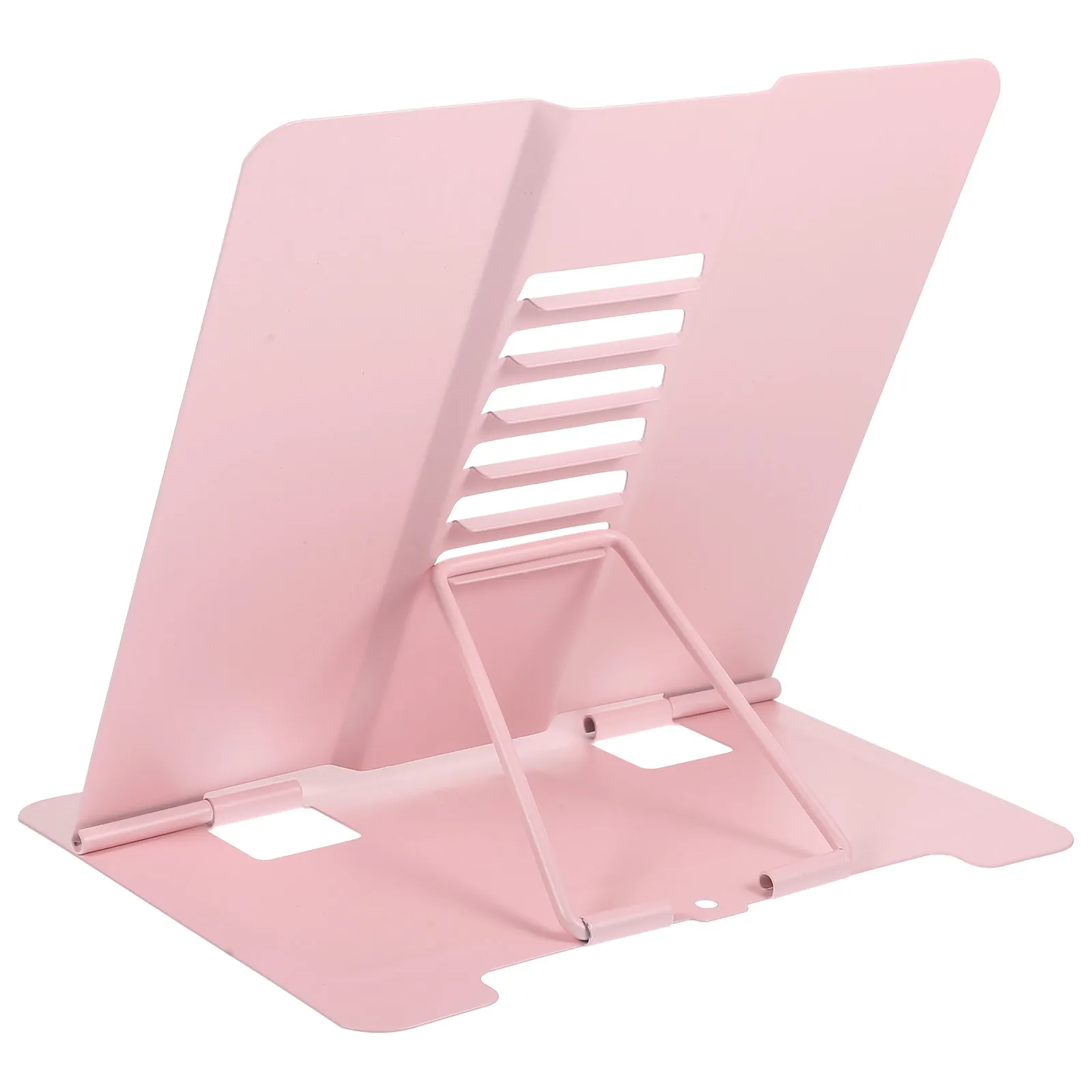 Metal Portable Metal Book Stand Holder For Classroom Desk Book Adjustable Reading Paper Tablets