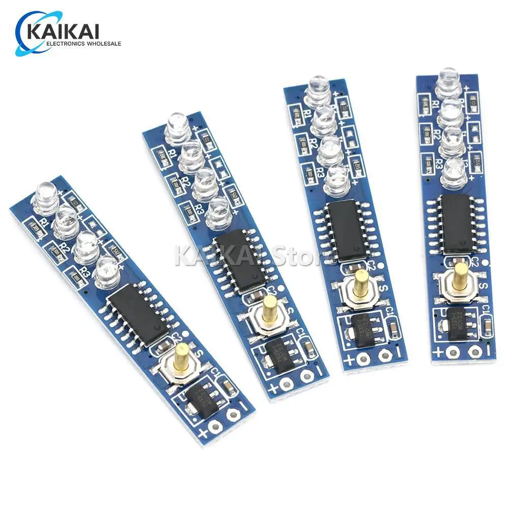 1S/2S/3S/4S Lithium Battery Capacity Indicator LED Display Board Power Level Indicator For 18650 Lithium Battery DIY