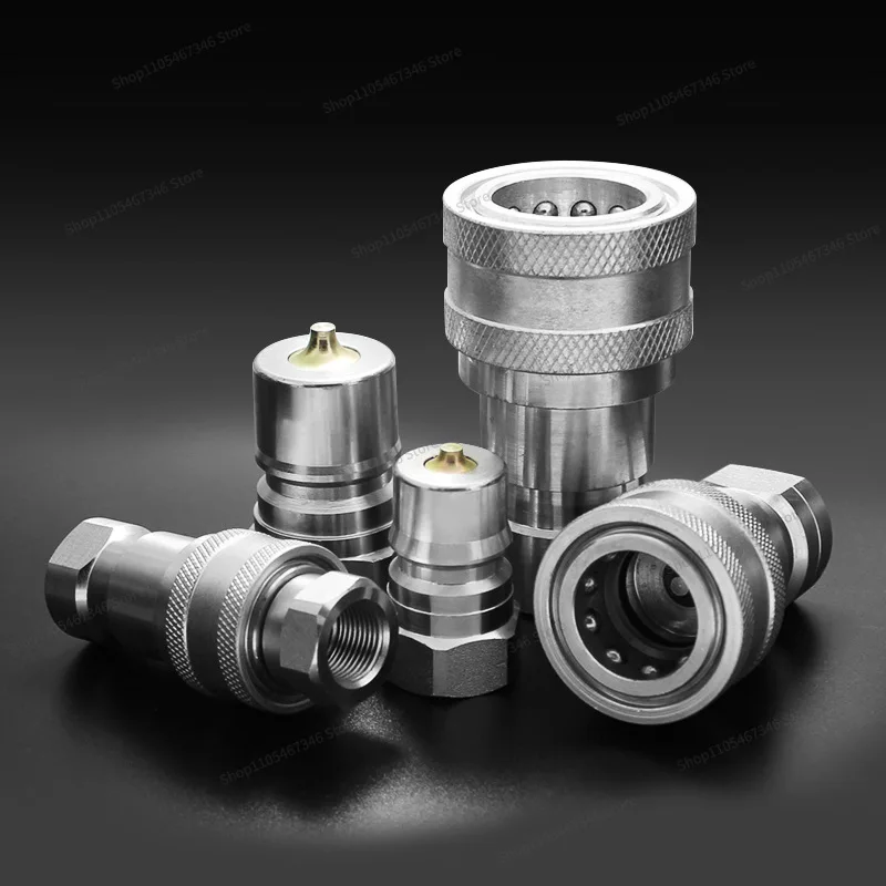 For Inner Wire Quick Change Carbon Steel Galvanized, Open and Closed Hydraulic Quick Connector