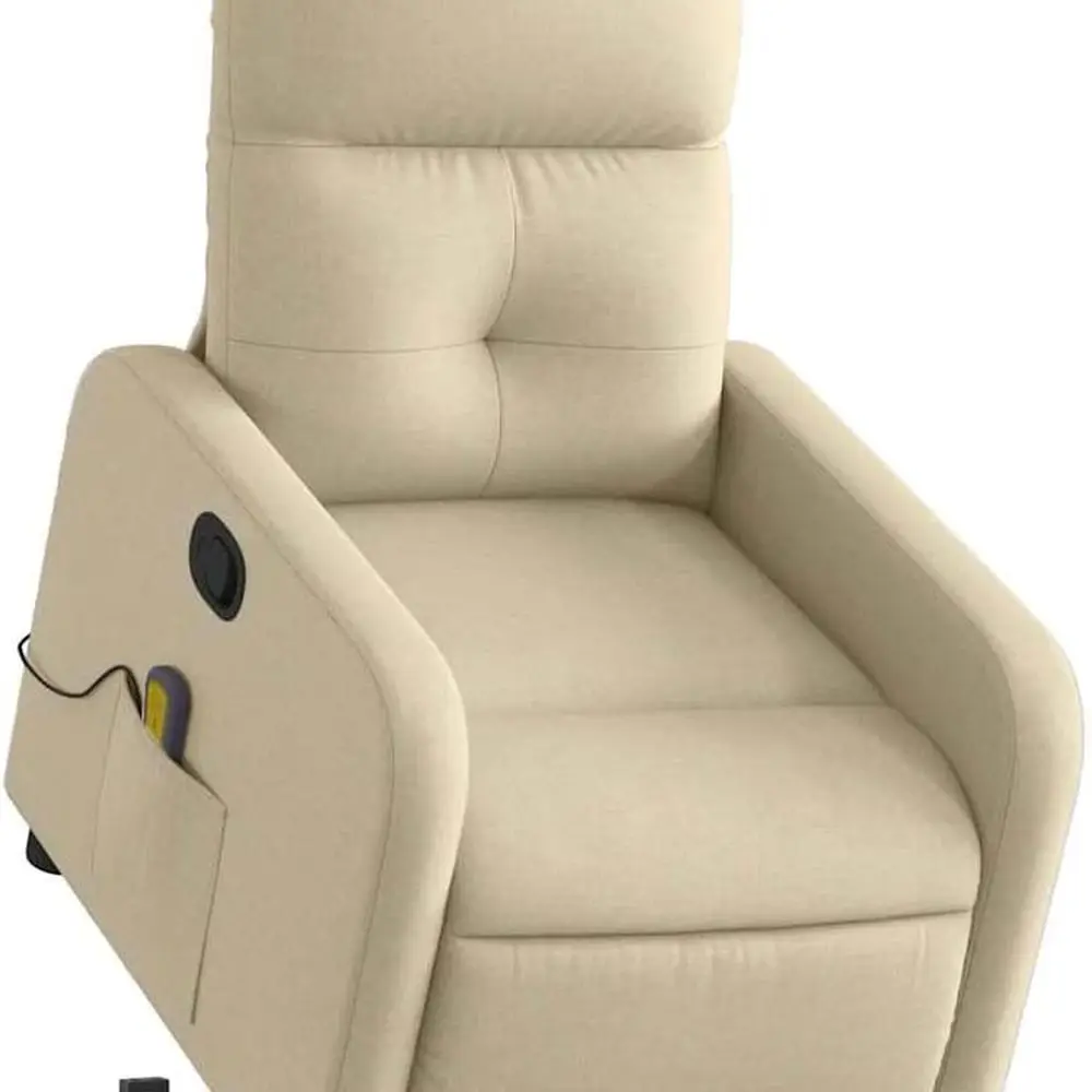 

Upholstered Power Lift Massage Recliner with Electric Standing and Manual Recline Features