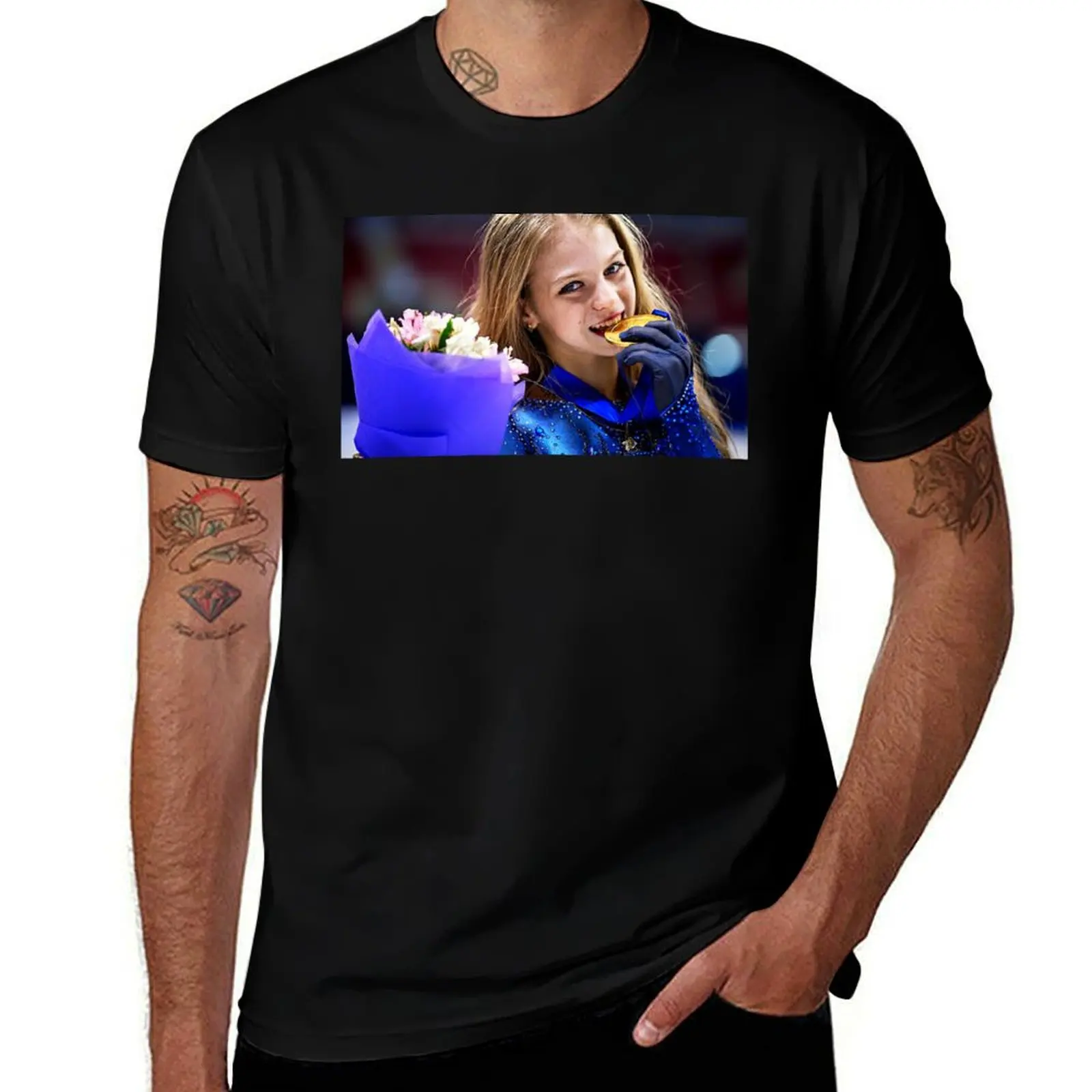 

Alexandra Trusova -Figure Skater Medalist T-Shirt essential t shirt mens graphic t shirts t shirts cotton 100% T-shirt