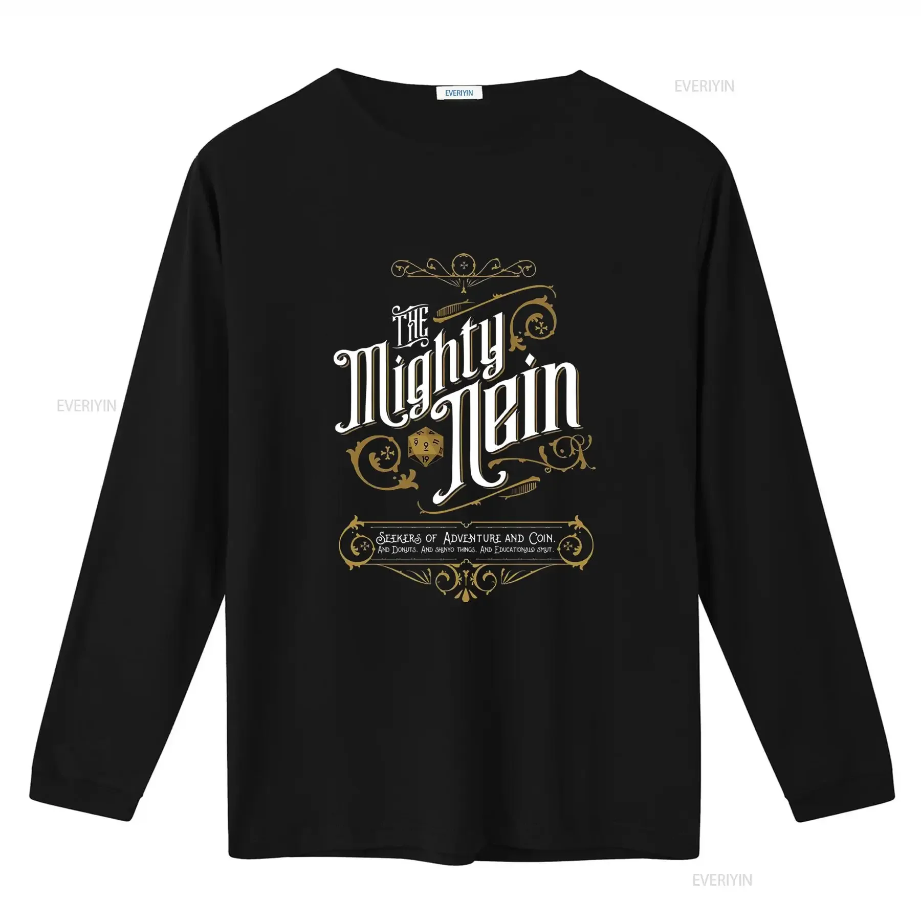 The Mighty Nein Fashion T Shirt for S 5XL Made in USA Adventure Coin Donuts Gaming Theme vintage Washed Breathable homme