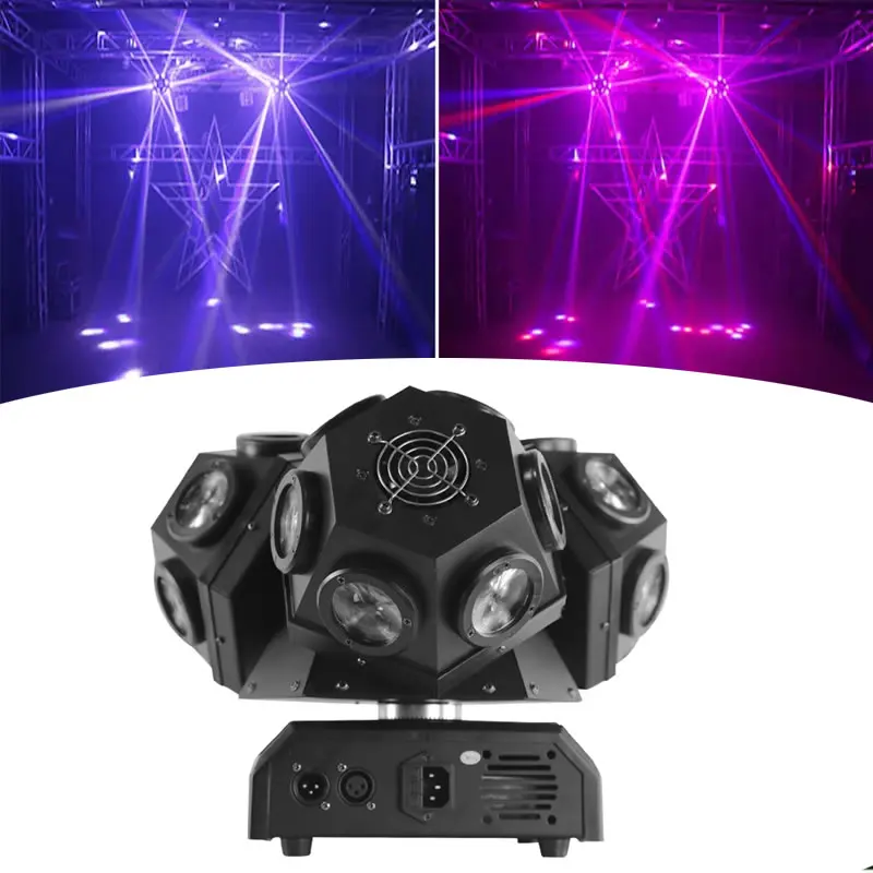 

18x10w RGB Beam Laser Light DJ Disco DMX 3 Heads Moving Head Lights for Bar Nightclub Party 4in1 Stage Lighting Projector 220V