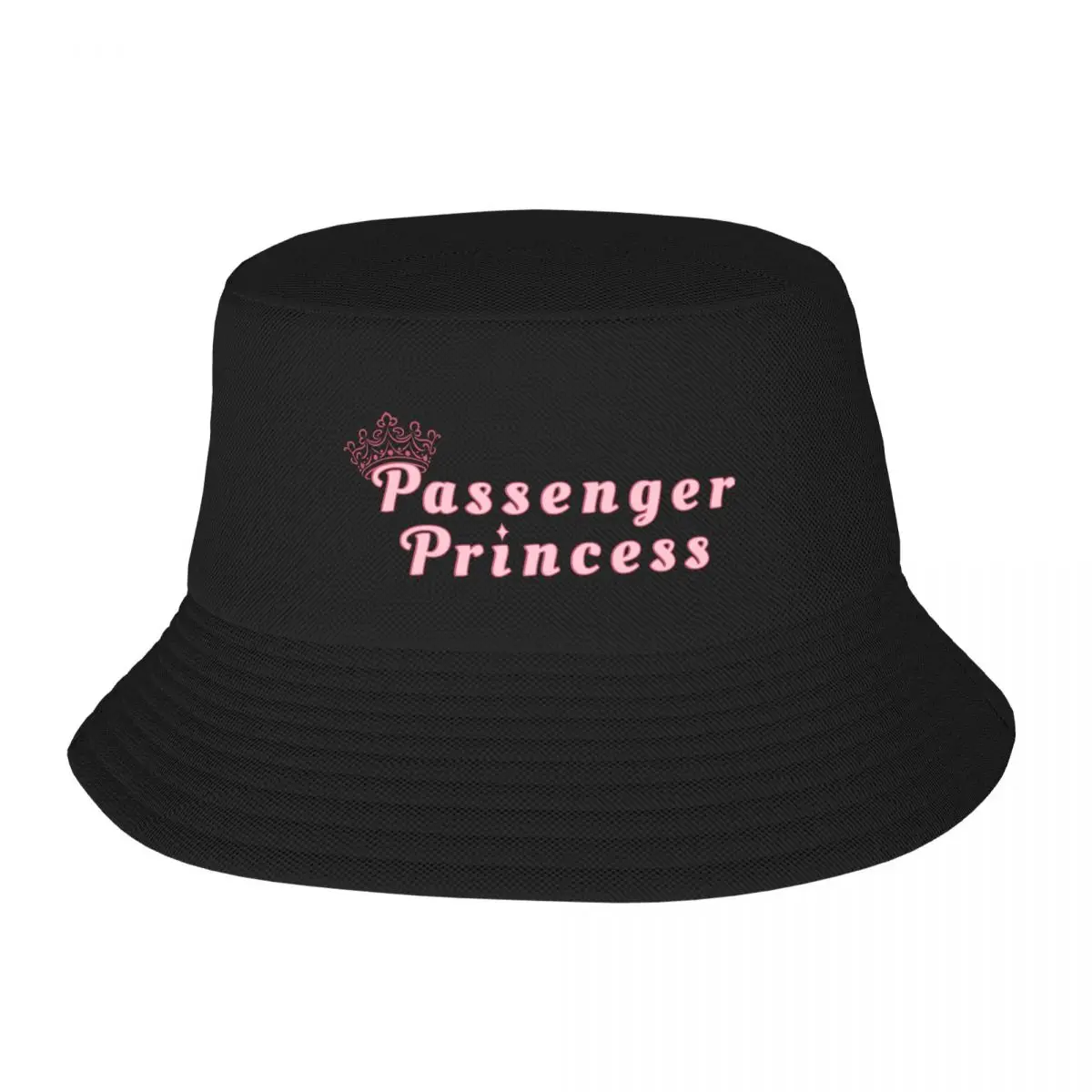 Passenger Princess Meme Passenger Seat Pink Crown Tiara Bucket Hat Kids Hat Snap Back Hat Baseball For Men Women's