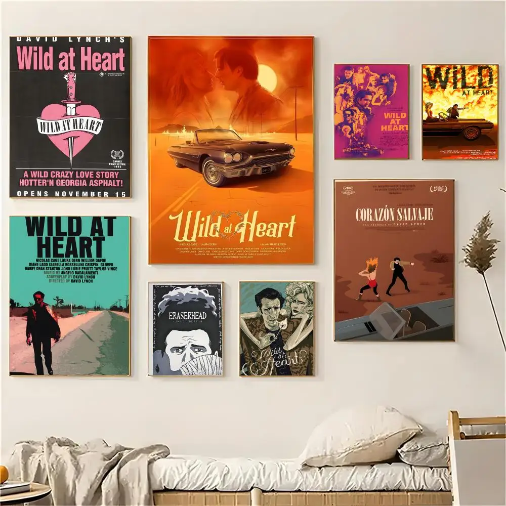 Wild at Heart Movie Legend Love Poster Self-adhesive Decal Living Room Bedroom Party Bar Decor Moisture-proof Fade-resistant