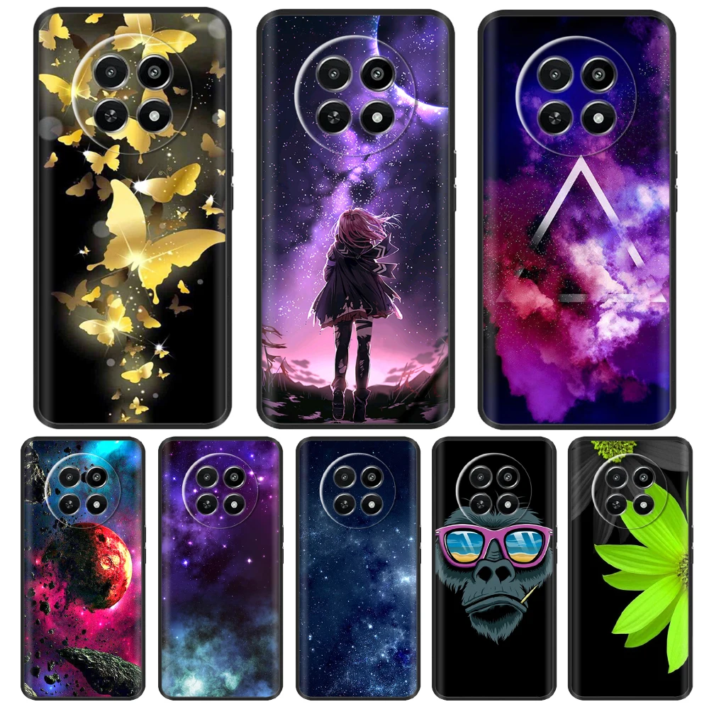 

Shockproof Silicone Case For Realme 12 5G Funda Soft Silicone Back Cover Luxury Painted Cases For Oppo Realme 12X realme12 Coque