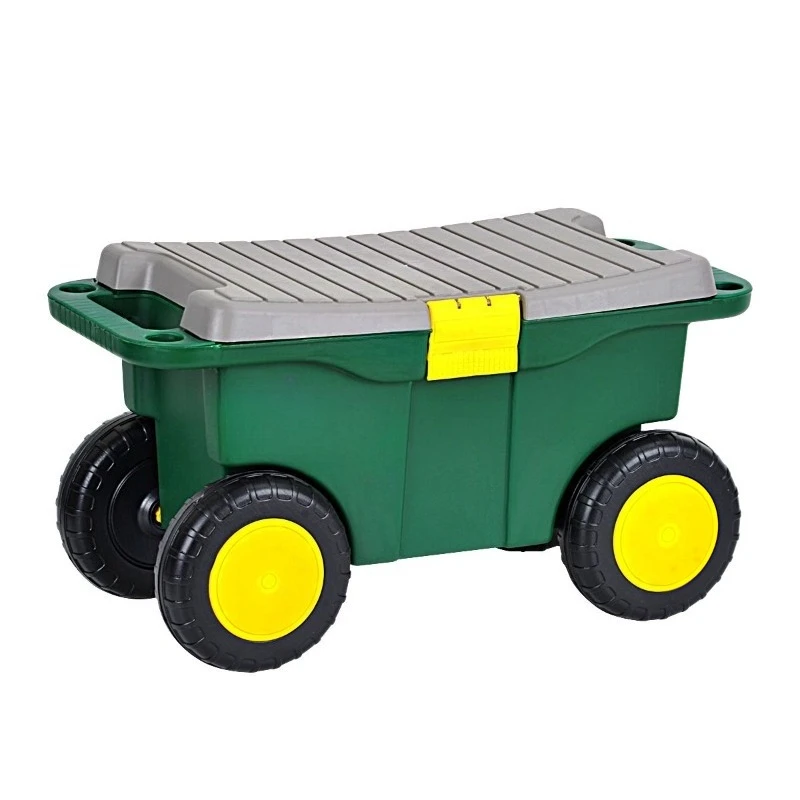 Household plastic tool cart, garden gardening plumber multi-functional tool sorting storage box