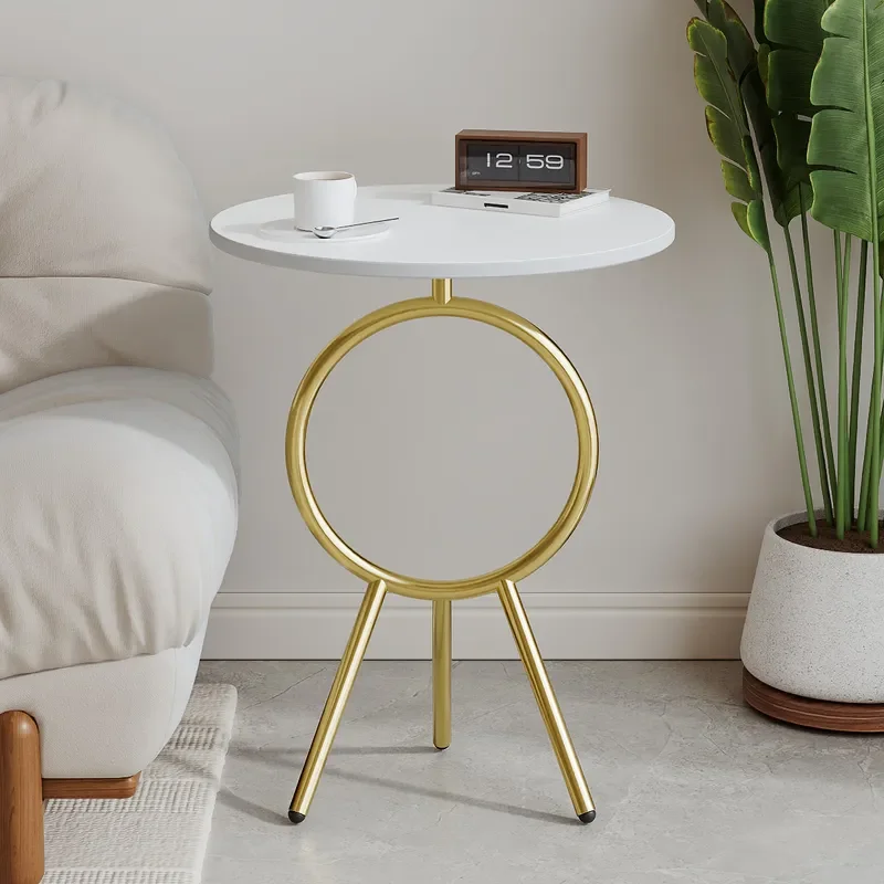 for Small Apartment Bedside Table Removable Simple Coffee Table for Rental House BnB Sofa Side Table Reception Negotiation