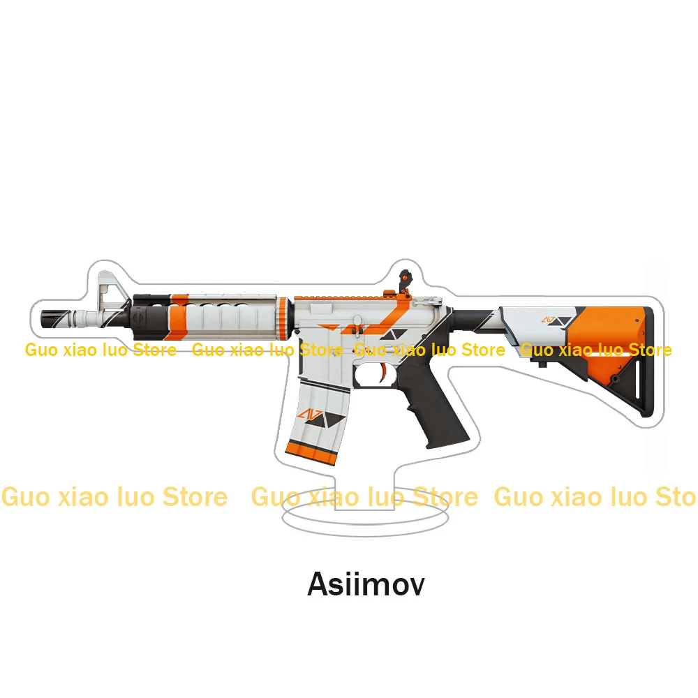 CS2 GO Game weapon M4A4 Skins Howl Temukau Asiimov Spider Lily The Emperor Desolate Space acrylic stand desktop ornament gift