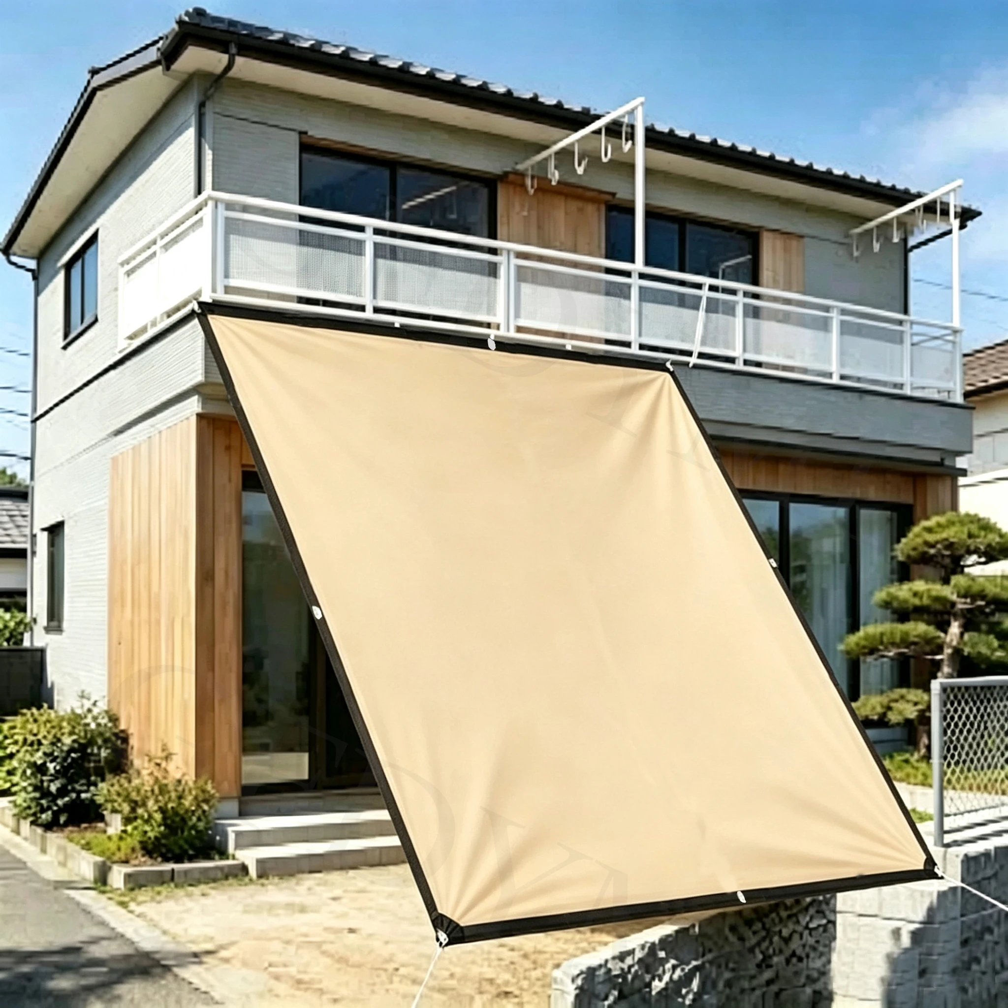 Shade Net—Breathable and Wind-Resistant, with a Rectangular Design—Ideal for Courtyards, Gardens, and Patios