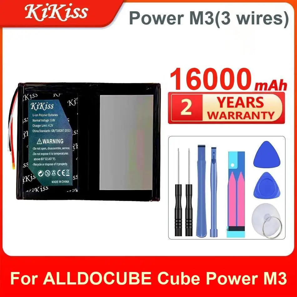 

16000 мАч Kikiss Battery Power M3 (3 провода) для планшетного ПК ALLDOCUBE Cube M3