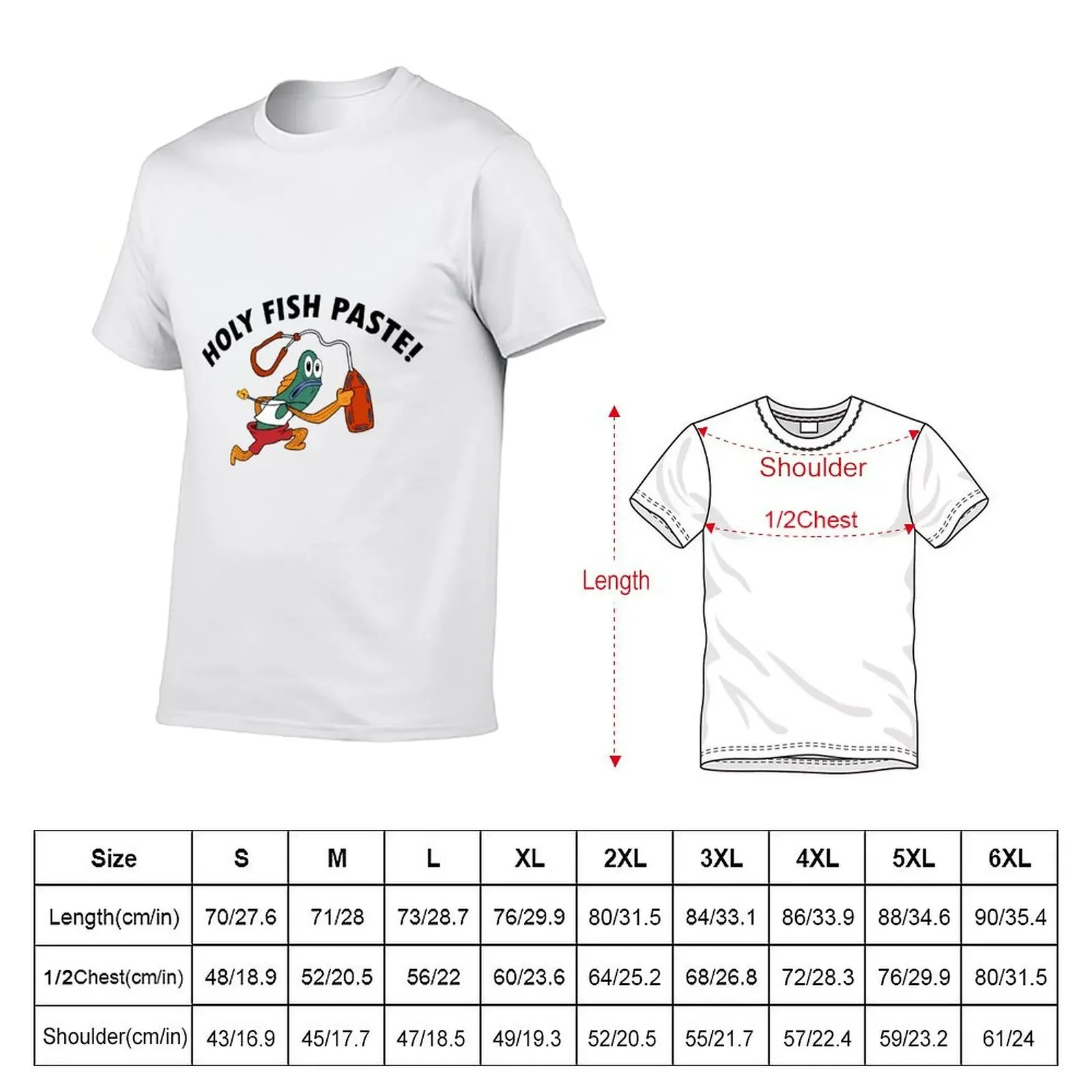 Holy Fish Paste! T-Shirt basketball graphic tees luxury designer heavy weight t shirts for men