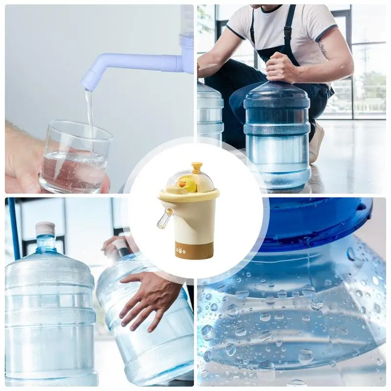 Automatische waterdispenser Cartoon dier USB-oplaadpomp Multifunctioneel drinkwaterhulpmiddel met 800 mAh oplaadbare batterij