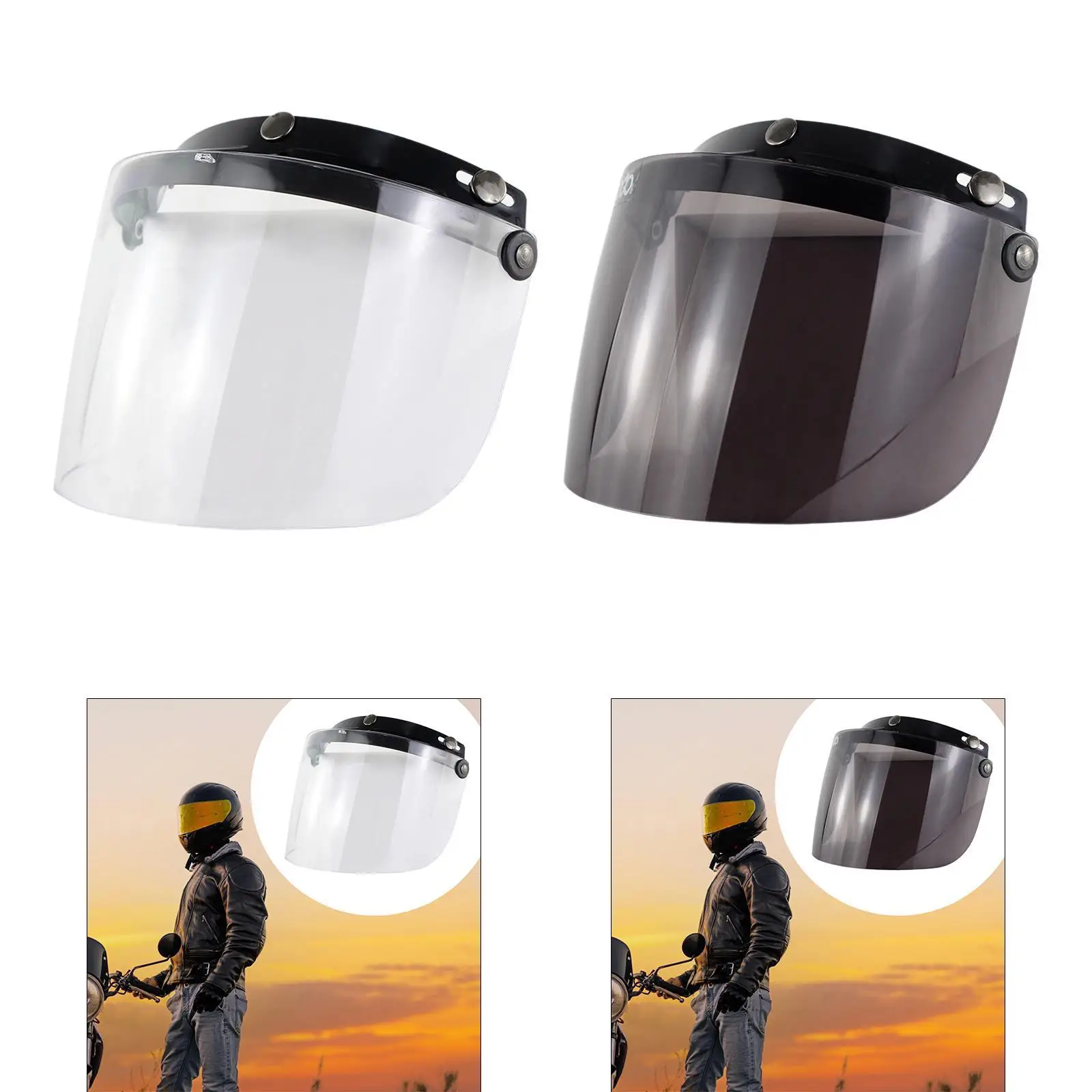 

Motorcycle Helmet Lens Visor Easy Installation Motorcycle Wind Cover Lens