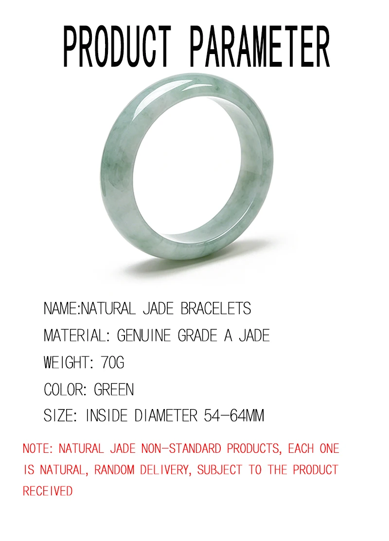 Natürliches grünes Jade-Armband, traditioneller chinesischer Alltagsschmuck mit einem eisigen Hauch und einem glückverheißenden Charme. – Detail 2