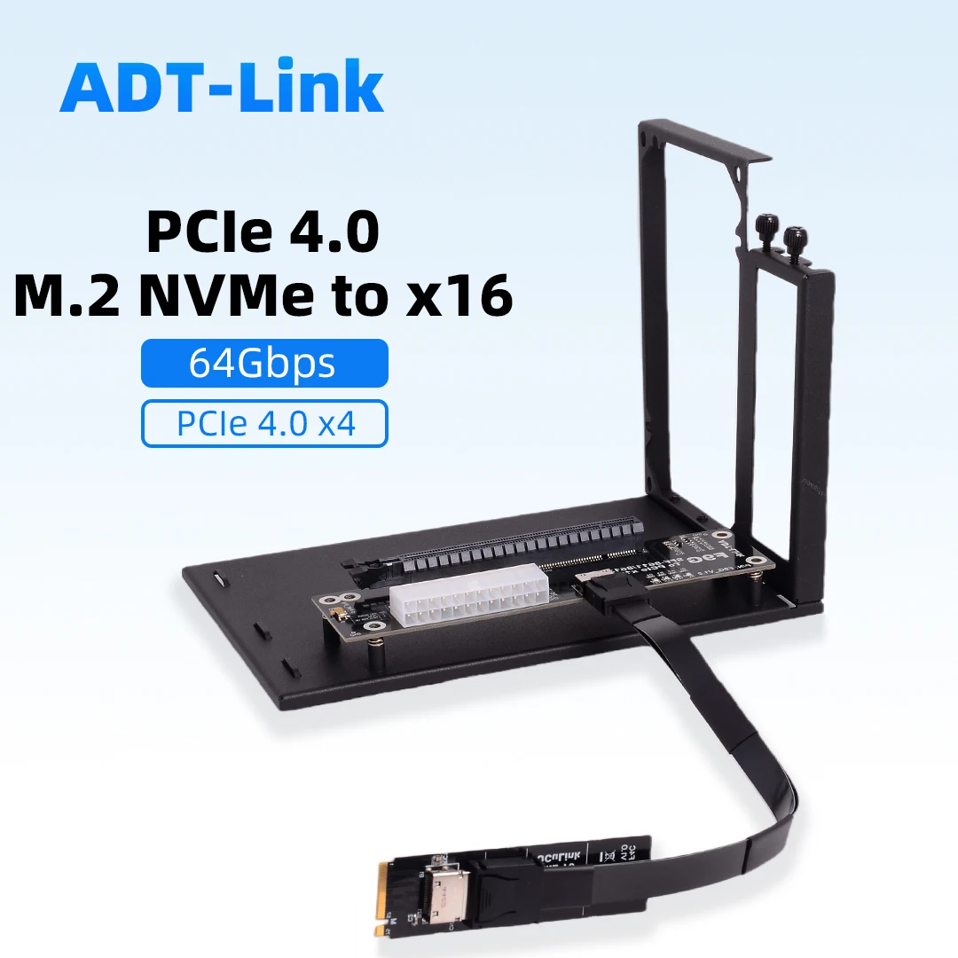 

Док-станция eGPU PCIe 5.0 x4 128 Гбит/с для ноутбуков, внешняя видеокарта OCuLink, адаптер расширения GPU для NUC ITX STX, высокоскоростной адаптер для ПК