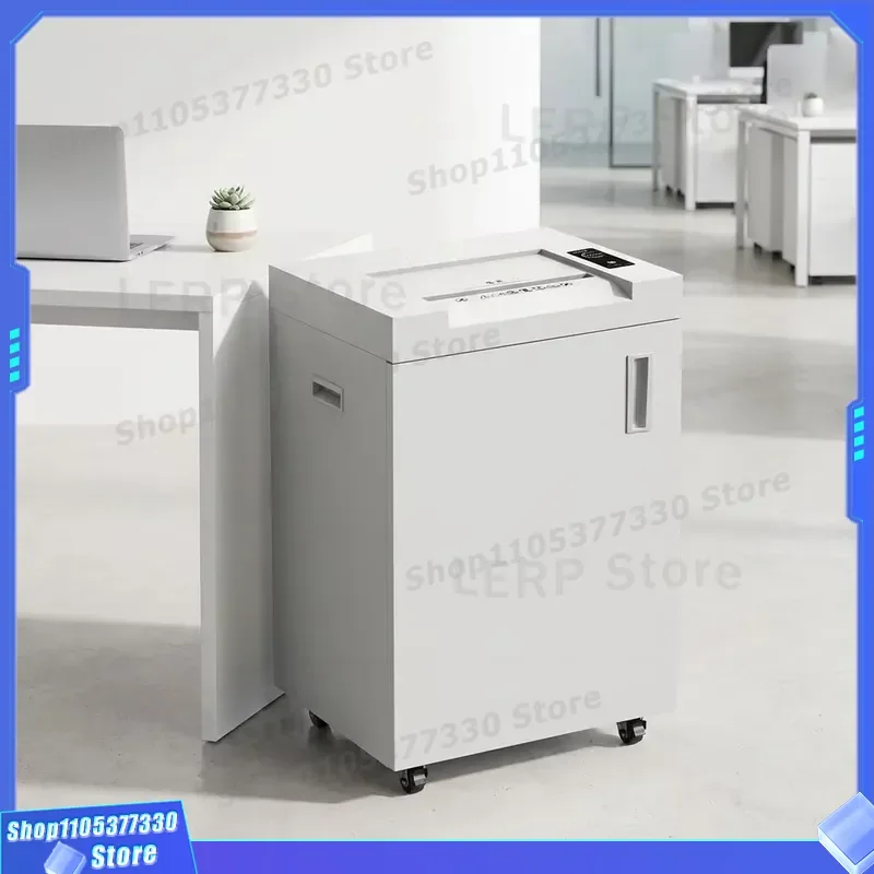Heavy Duty Commercial Paper Shredder 80L Bin Cross Cut 32 Sheets 4x40mm Large Capacity Office Document Destroyer Machine