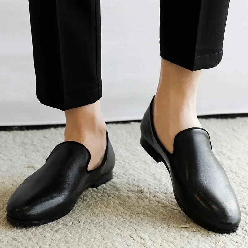 Luxury Men Leather Casual Shoes New Exquisite Business Dress Shoes Fashion Loafers for Man Comfortable Loafers Zapatillas Hombre