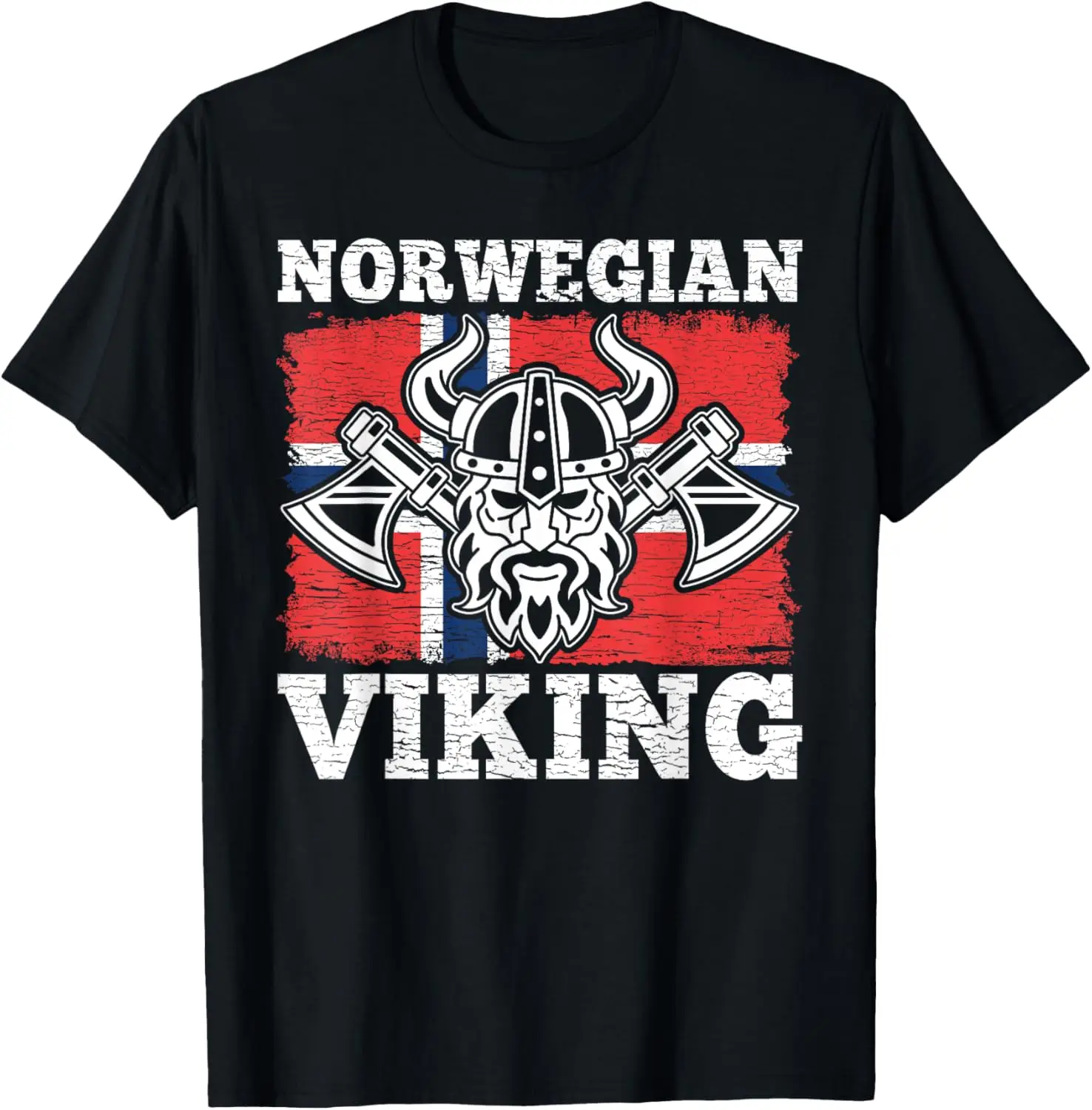 Cool Norwegian Viking Funny Norway Flag Vikings Lover Gift T-Shirt