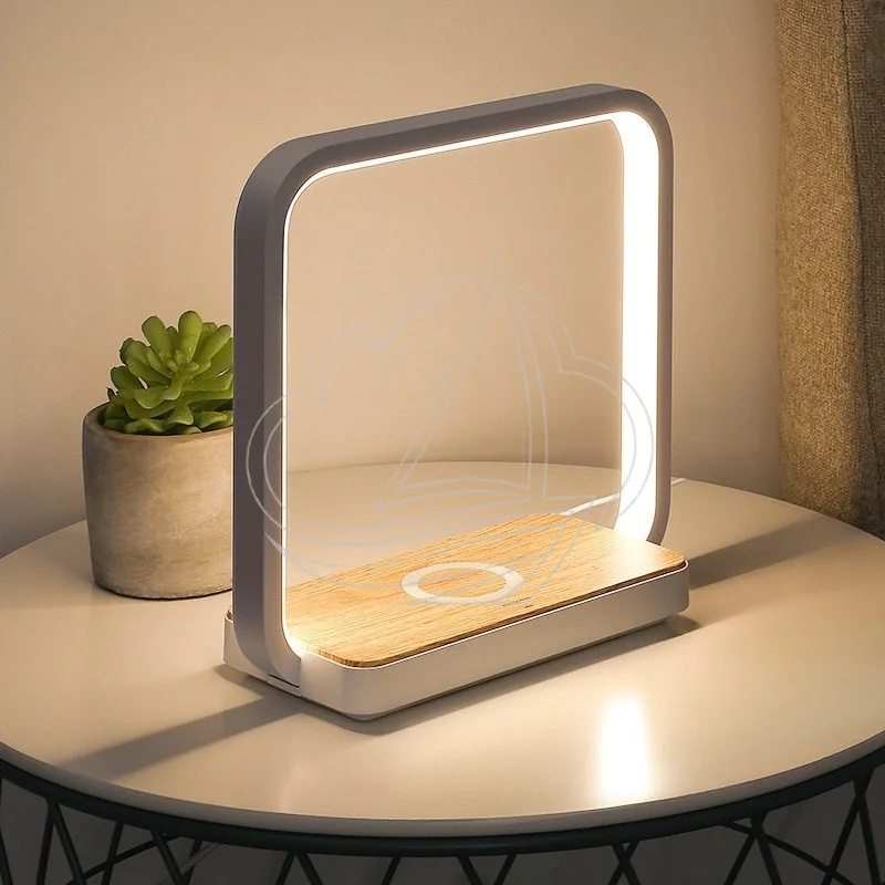 Wireless Charging Bedside Lamp Touch Dimmable LED Light Modern Stylish Desk Lamp Practical Decorative Gift For Home Bedroom