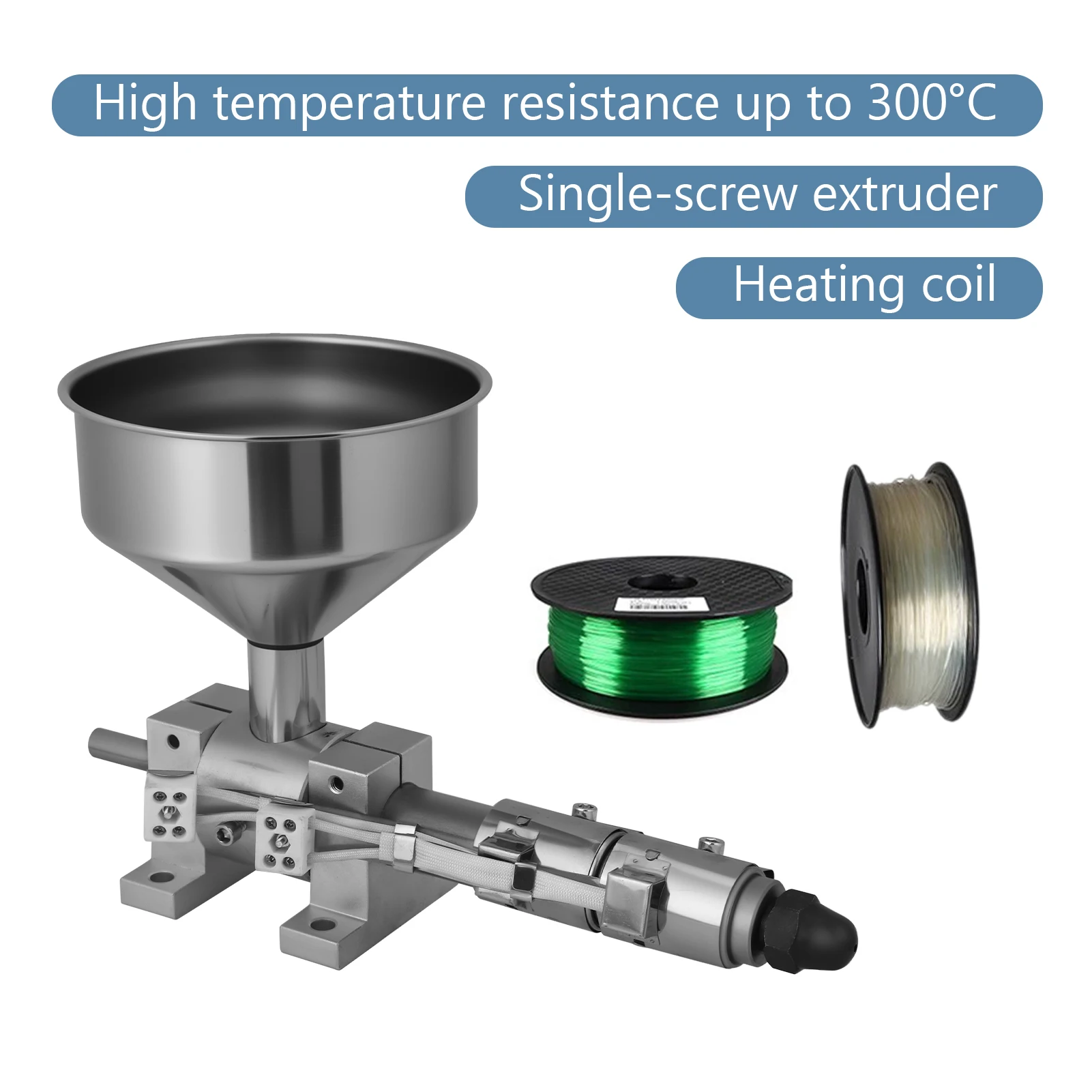 corrosion-resistant Single Screw Extruder Small Extruder Microplastic Extruder Compound Powder 3D Printer Line Desktop