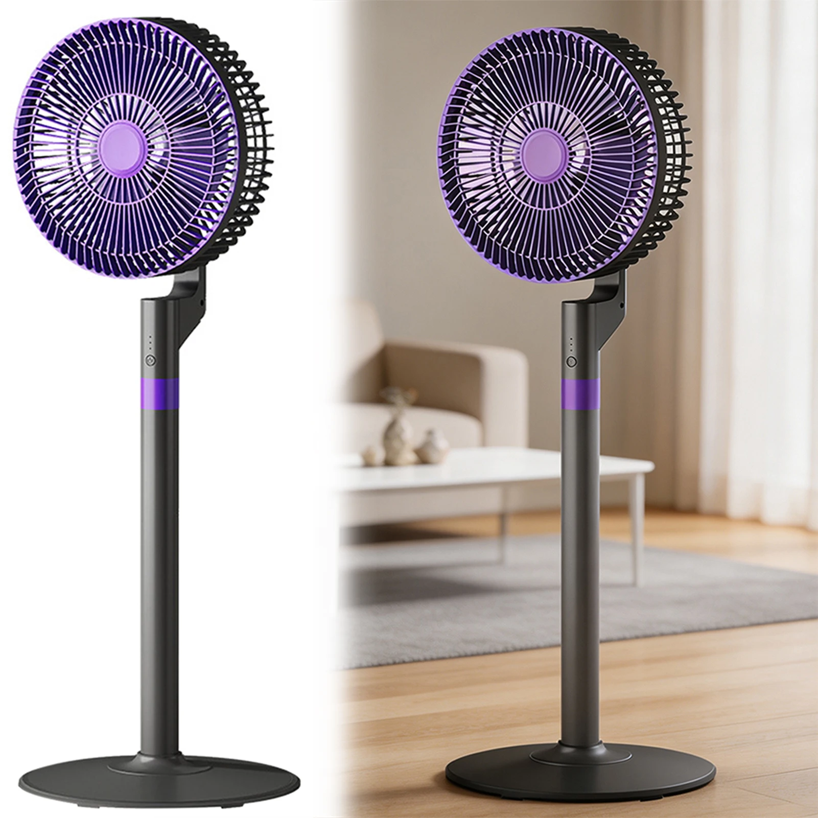 Standing Airs Circulation Fan 3 Cooling Speed Oscillating Pedestal Floor Fan Powerful Airs Cooling Air Conditioner For Homes