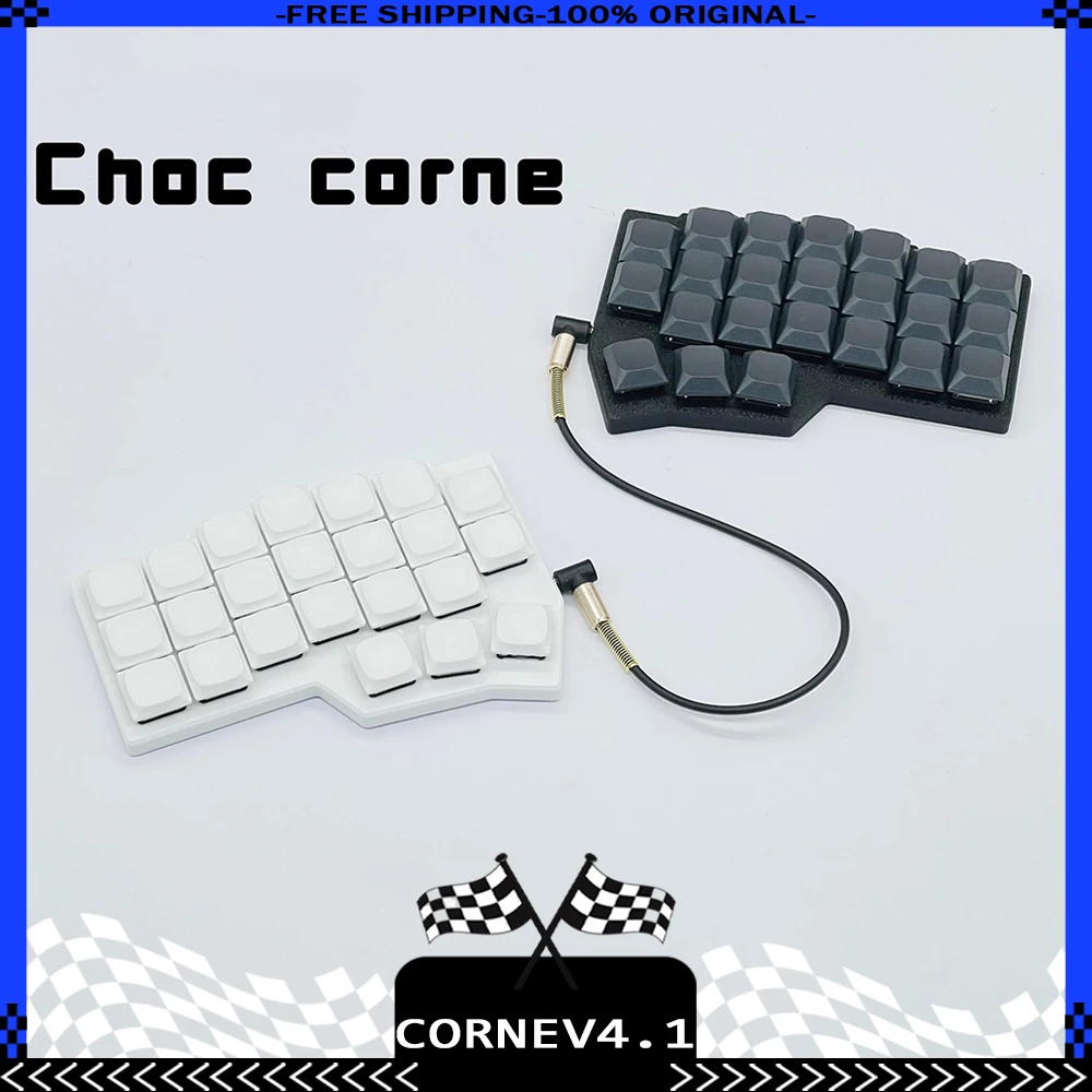 

CORNEV4.1 Split Keyboard Kit Low Profile Switch Wired RGB Kailh Choc Switch Support VIAL Customized Choc Split Keyboard PC Gamer