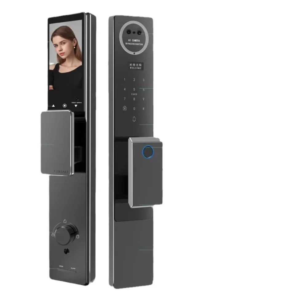 

Graffiti Smart Lock Facial Recognition Tuya Fingerprint Lock Anti-theft Door Home Automatic Smart Lock