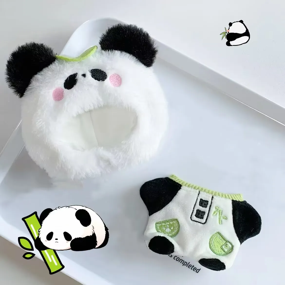 

Милый мультфильм "Вегантская панда" 10 см хлопковая кукла Старлет 10 см хлопковая кукла комплект панды нарядное детское платье