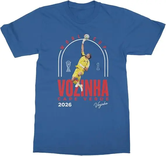 Vozinha 1 Kap Verde Gedenkgeschenk 2026 Fußball-Fans Unisex T-Shirt Y2k Kap Verde Fußball-Torwart Trikot – Detail 9