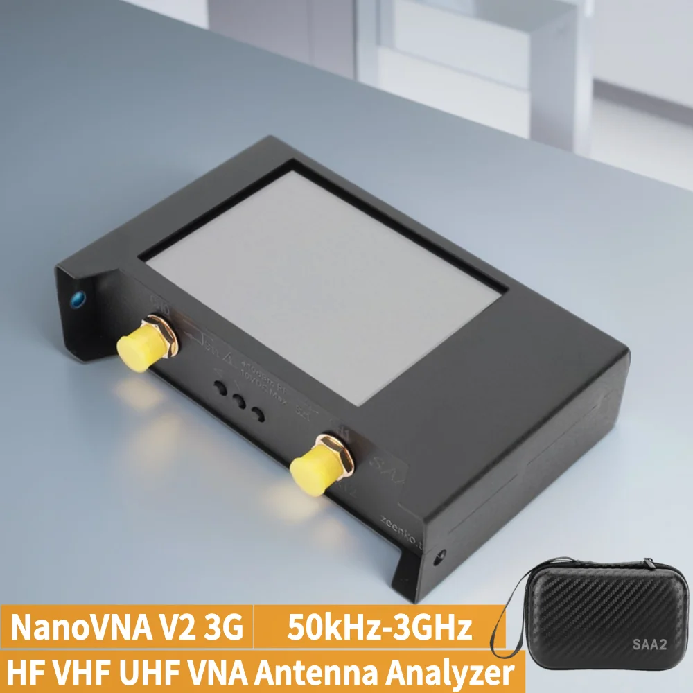 NanoVNA V2 Vector Network Analyzer 50kHz-3GHz SAA-2 HF VHF UHF VNA 2.8Inch Display Antenna Analyzer Built-in 2000mAh Battery