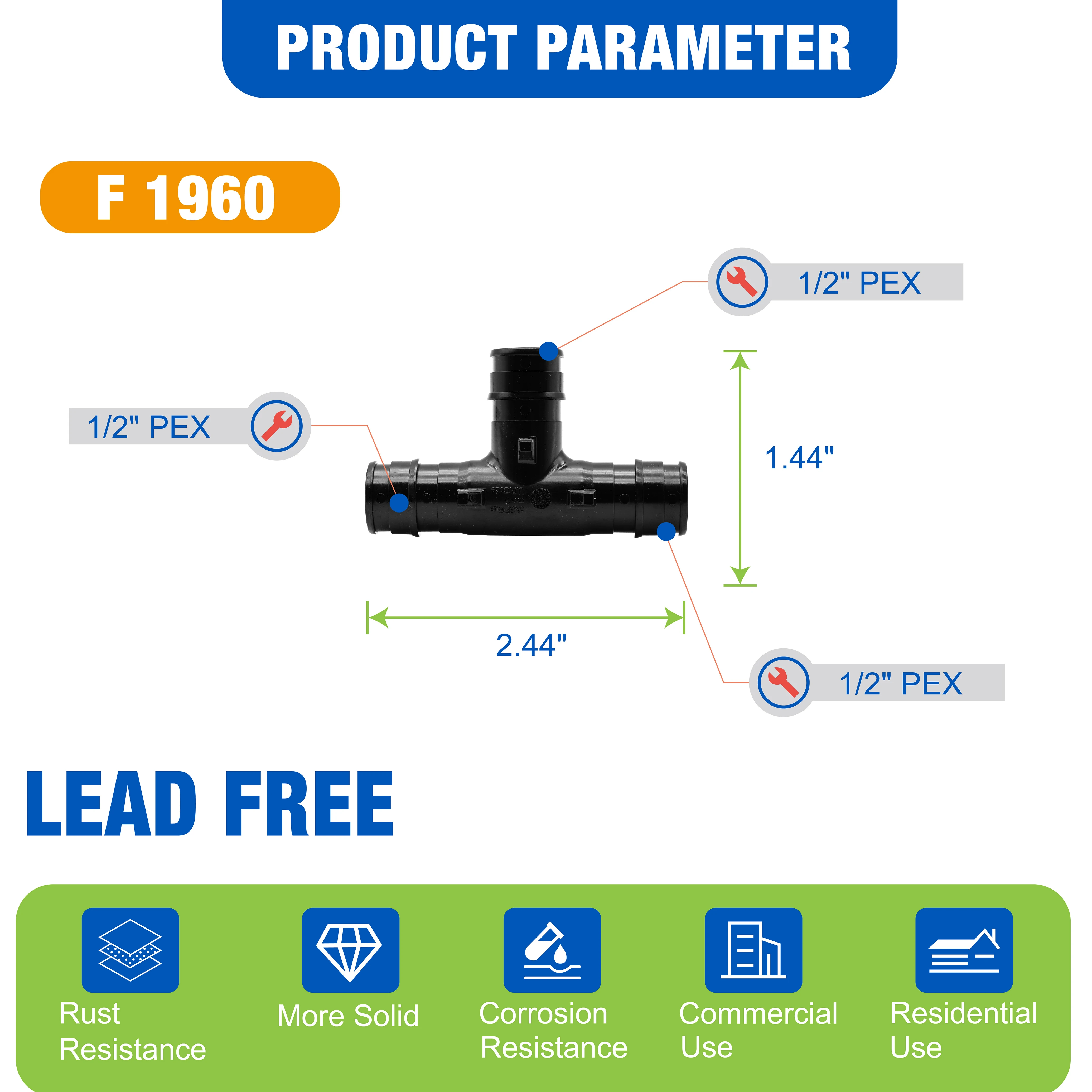 KING SMART F1960/Wisbo/PEX A Expansion PEX 1/2