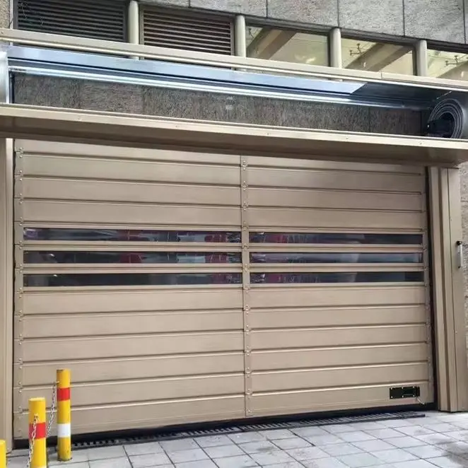 

Ветроустойчивые спиральные ворота из алюминиевого сплава для гаража, быстродействующие, утепленные, высокоскоростные, для склада и промышленности