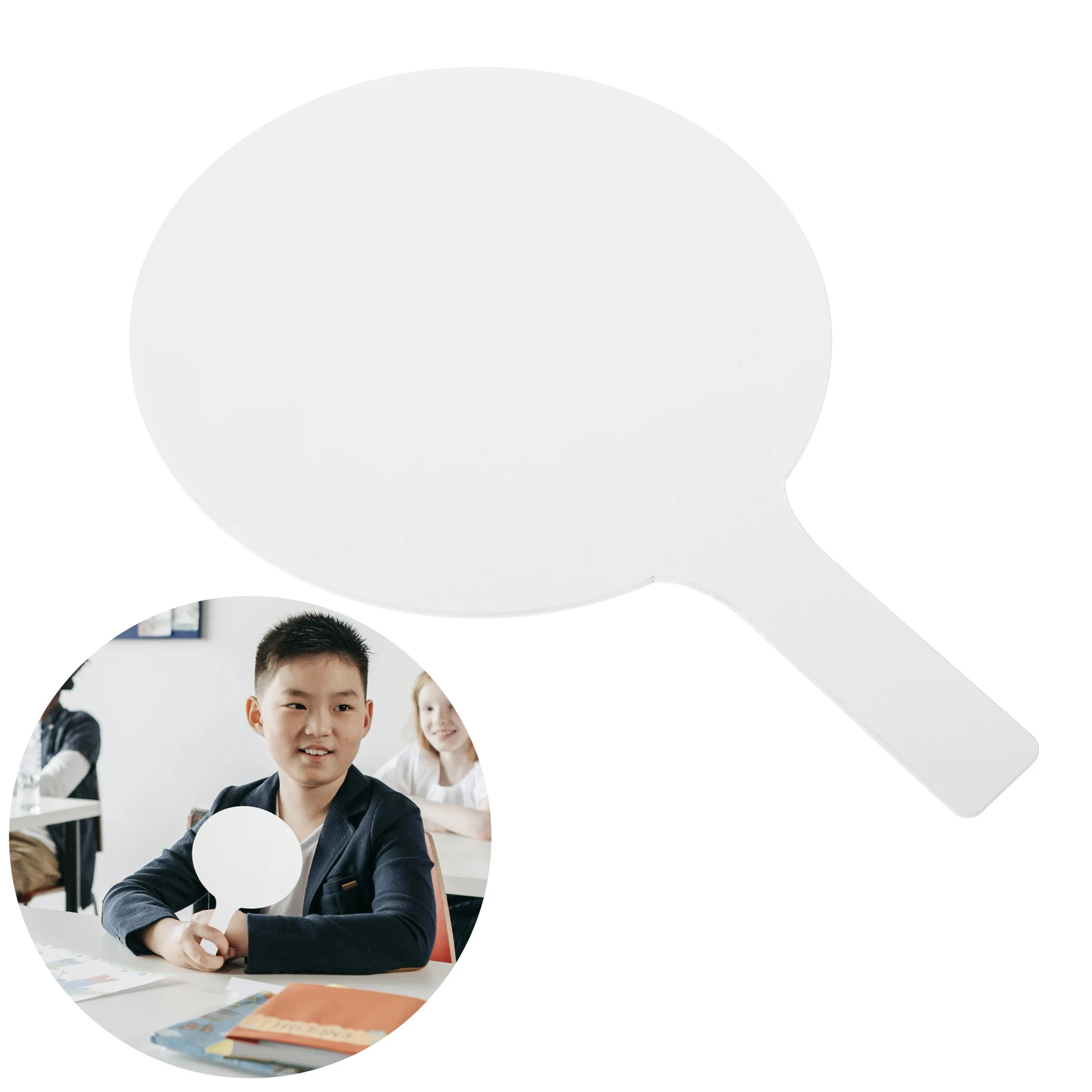 2 قطعة يده مزدوجة الوجهين الجاف محو الإجابة مجداف الاكريليك السبورة الصغيرة للكتابة مجلس الفصول الدراسية التفاعل أداة طالب